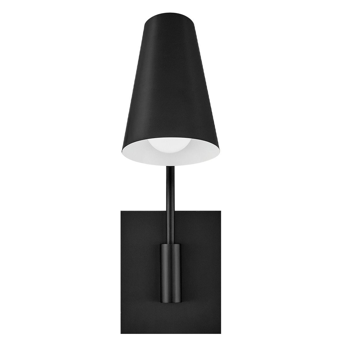 Bray 42cm Schwarz leselampe Von Elstead Lighting - Bray ist eine praktische Wandleuchte in minimalistischem Design in Schwarz.