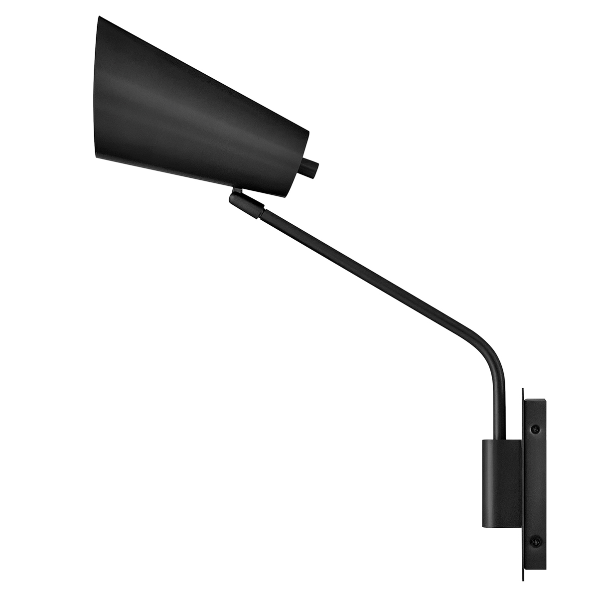 Bray 42cm Schwarz leselampe Von Elstead Lighting - Bray ist eine praktische Wandleuchte in minimalistischem Design in Schwarz.