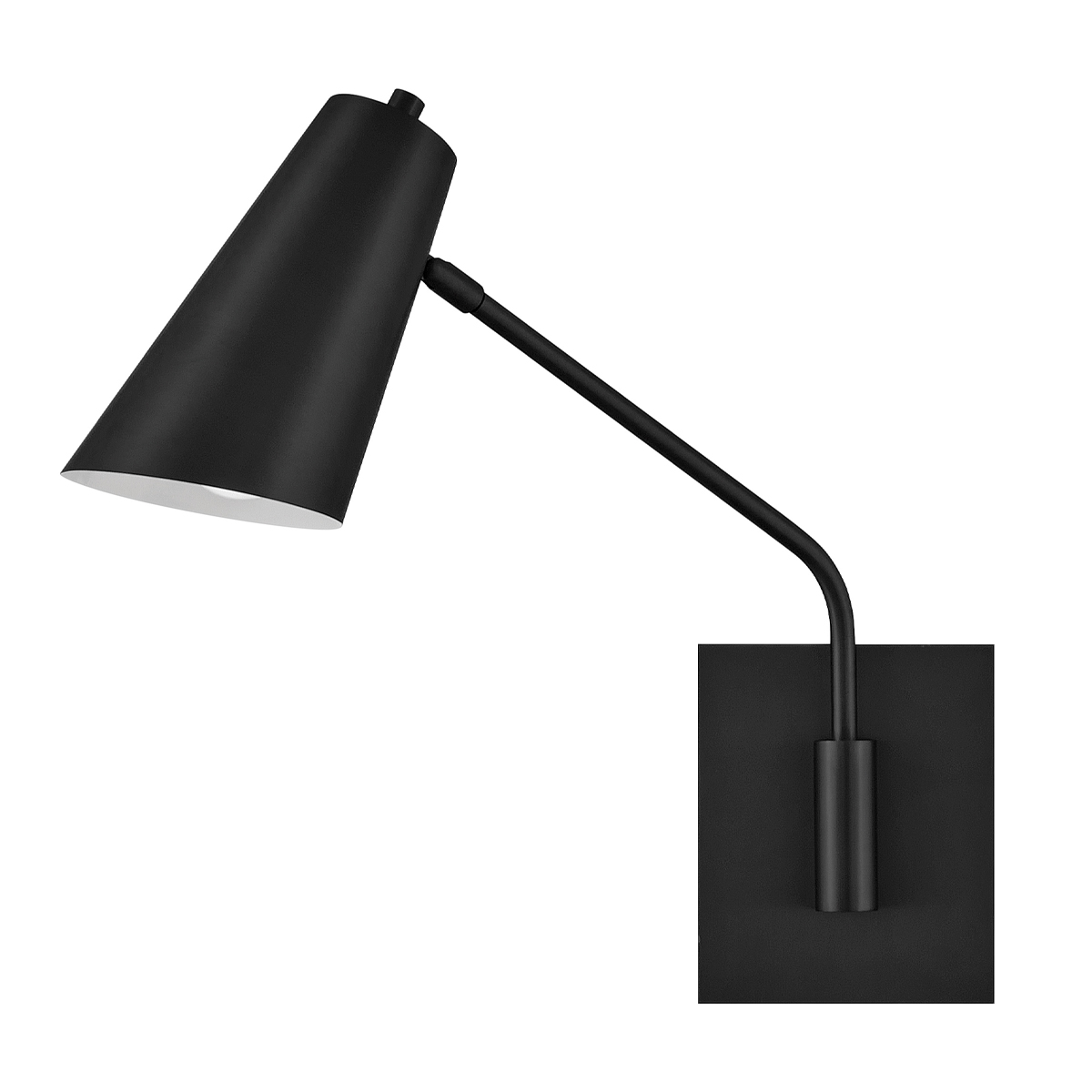 Bray 42cm Schwarz leselampe Von Elstead Lighting - Bray ist eine praktische Wandleuchte in minimalistischem Design in Schwarz.