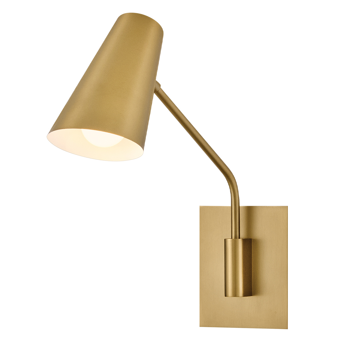 Bray 42cm Messing leselampe Von Elstead Lighting - Bray ist eine praktische Wandleuchte im minimalistischen Design mit lackierter Messingoberfl&auml;che.