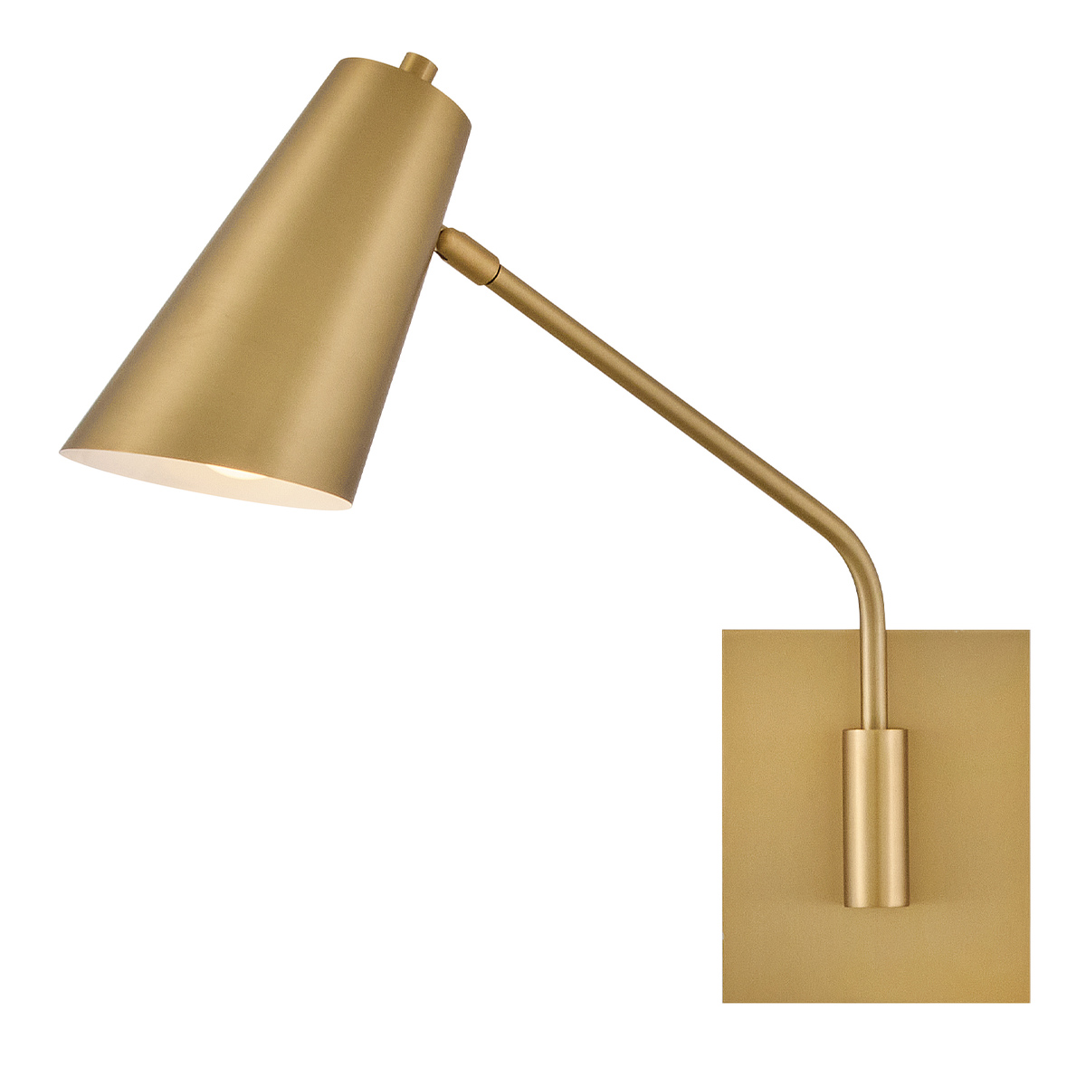 Bray 42cm Messing leselampe Von Elstead Lighting - Bray ist eine praktische Wandleuchte im minimalistischen Design mit lackierter Messingoberfl&auml;che.