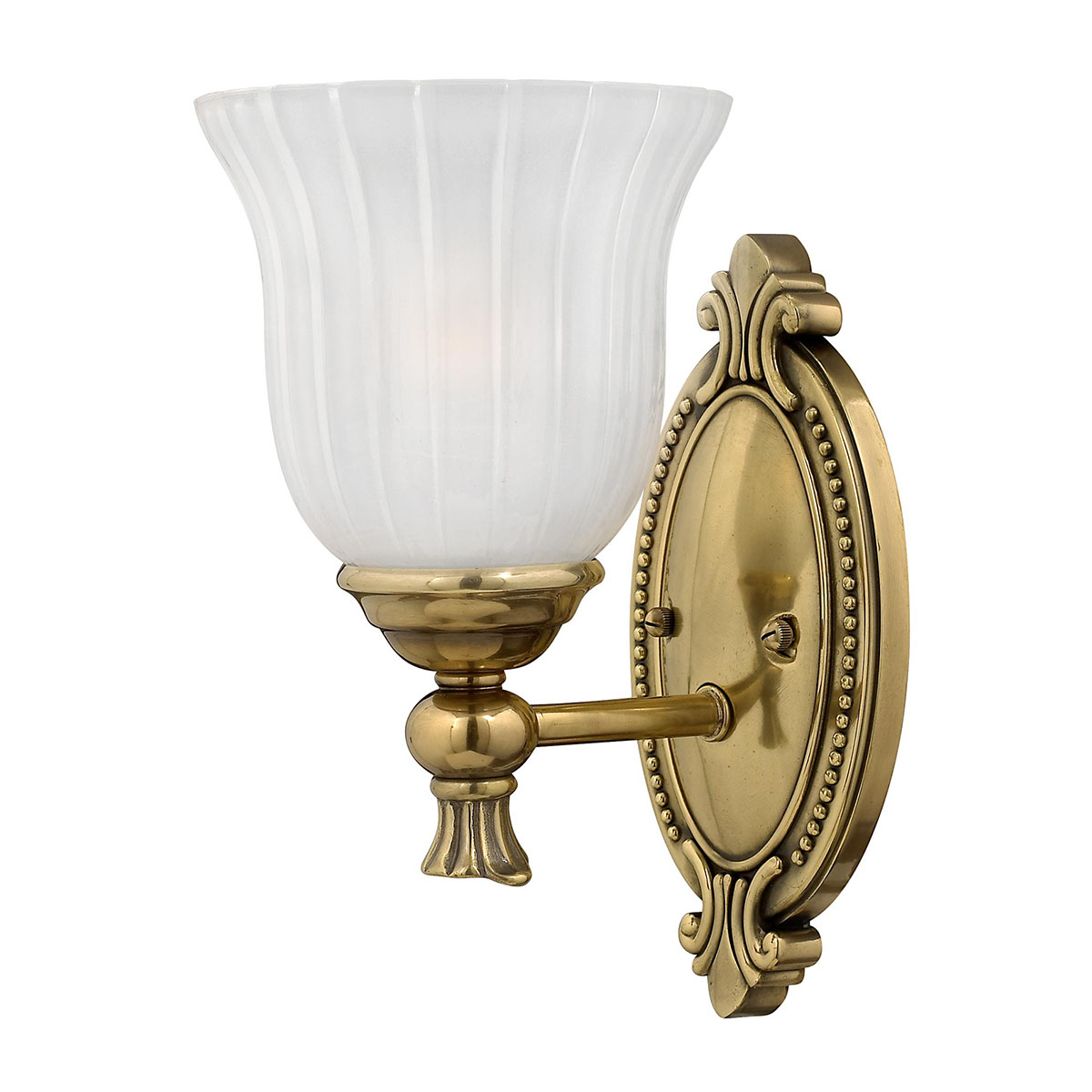 Francoise Ø15 Messing badezimmerlampe Von Elstead Lighting - Im Lieferumfang ist eine G9 3W-Lichtquelle enthalten, die für ein warmweißes und einladendes Licht sorgt.