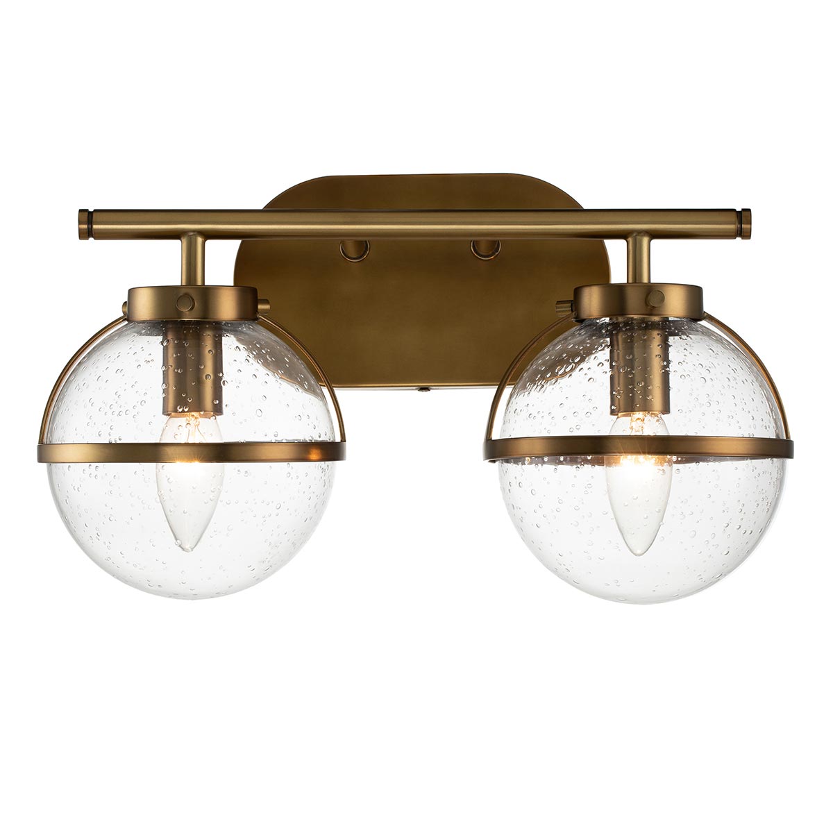 Hollis 40cm Antikes Messing badezimmerlampe Von Elstead Lighting - Die Wandleuchte Hollis ist mit ihrem eleganten Design aus Messing und klarem, strukturiertem Glas vom Art-Déco-Stil der 1920er Jahre inspiriert.