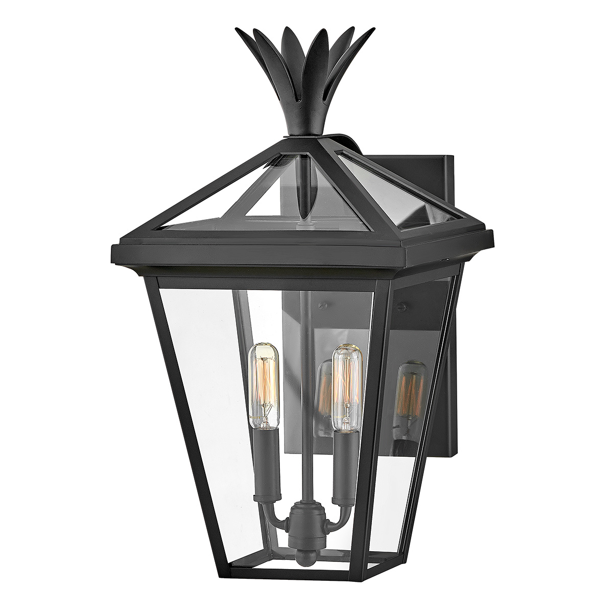 Palma Schwarz außenlampe Von Elstead Lighting - Palma besteht aus Aluminium mit klarem Glas und bietet sowohl Haltbarkeit als auch einen Hauch altmodischen Charme, perfekt für den Einsatz im Freien.