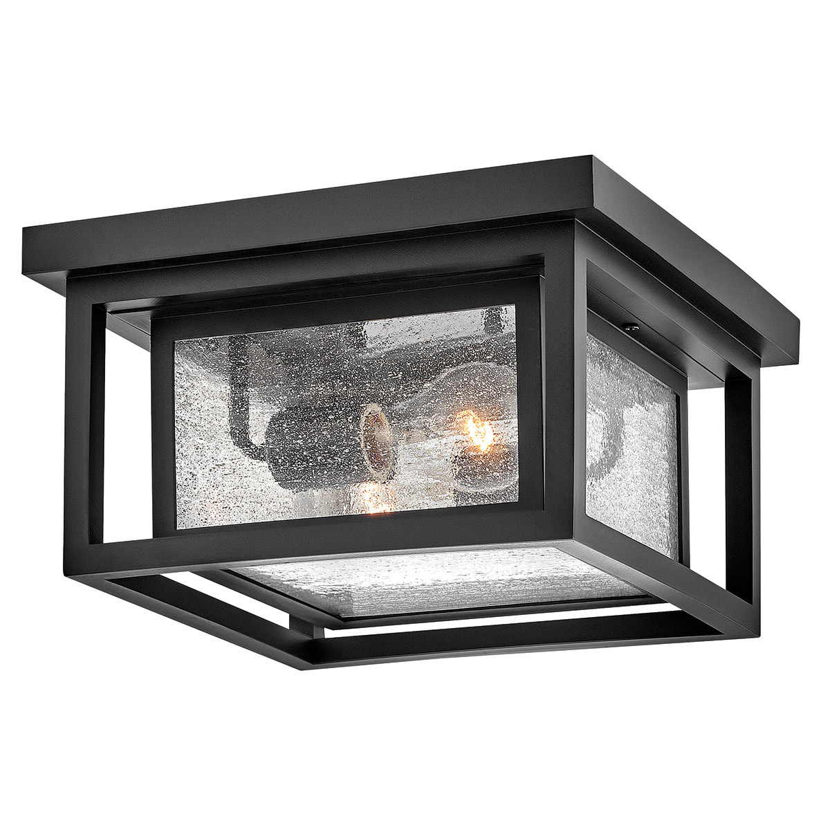 Republic 28cm Schwarz Von Elstead Lighting - Republic wird deckennah montiert und eignet sich beispielsweise f&uuml;r den Eingangsbereich oder die Veranda.