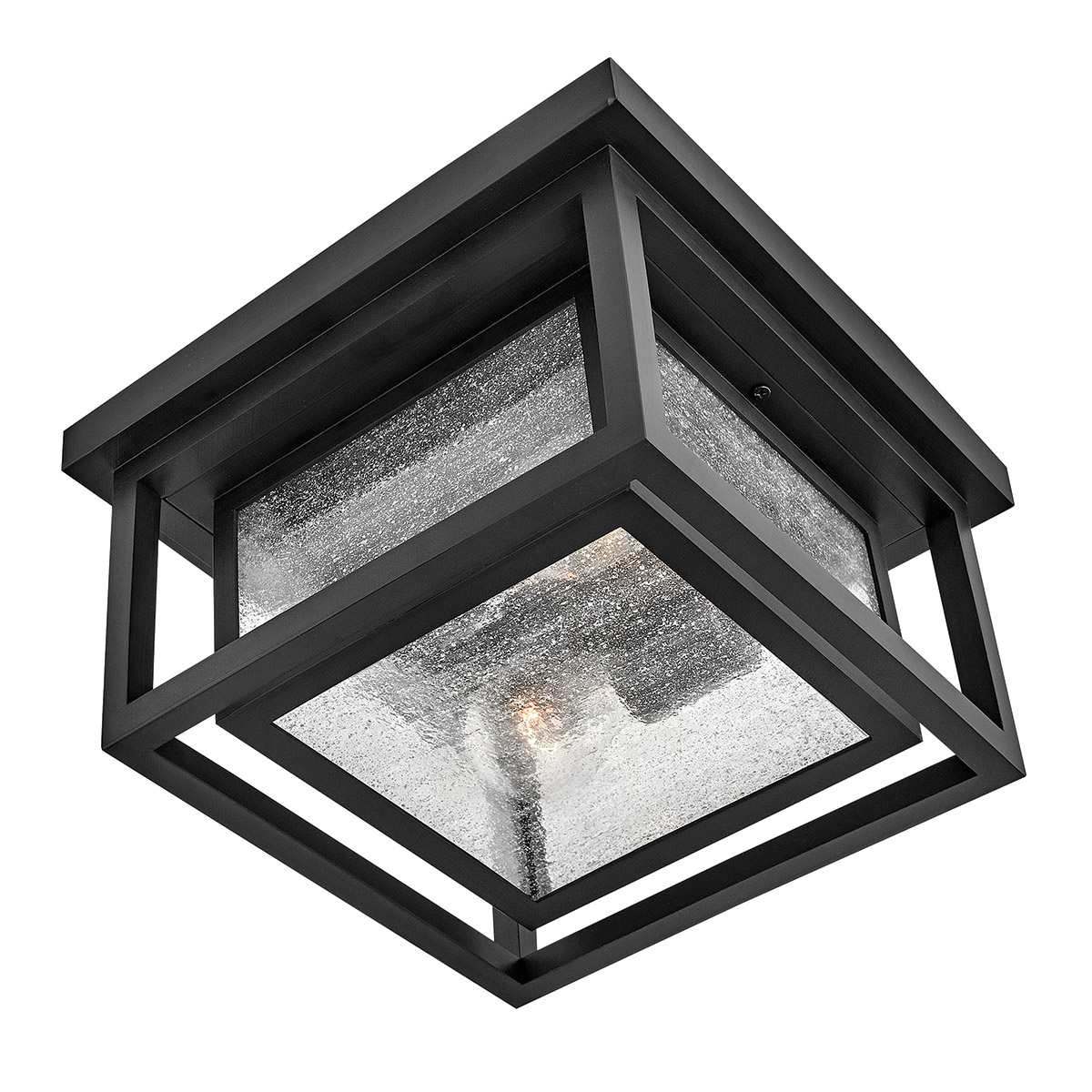 Republic 28cm Schwarz Von Elstead Lighting - Republic wird deckennah montiert und eignet sich beispielsweise f&uuml;r den Eingangsbereich oder die Veranda.