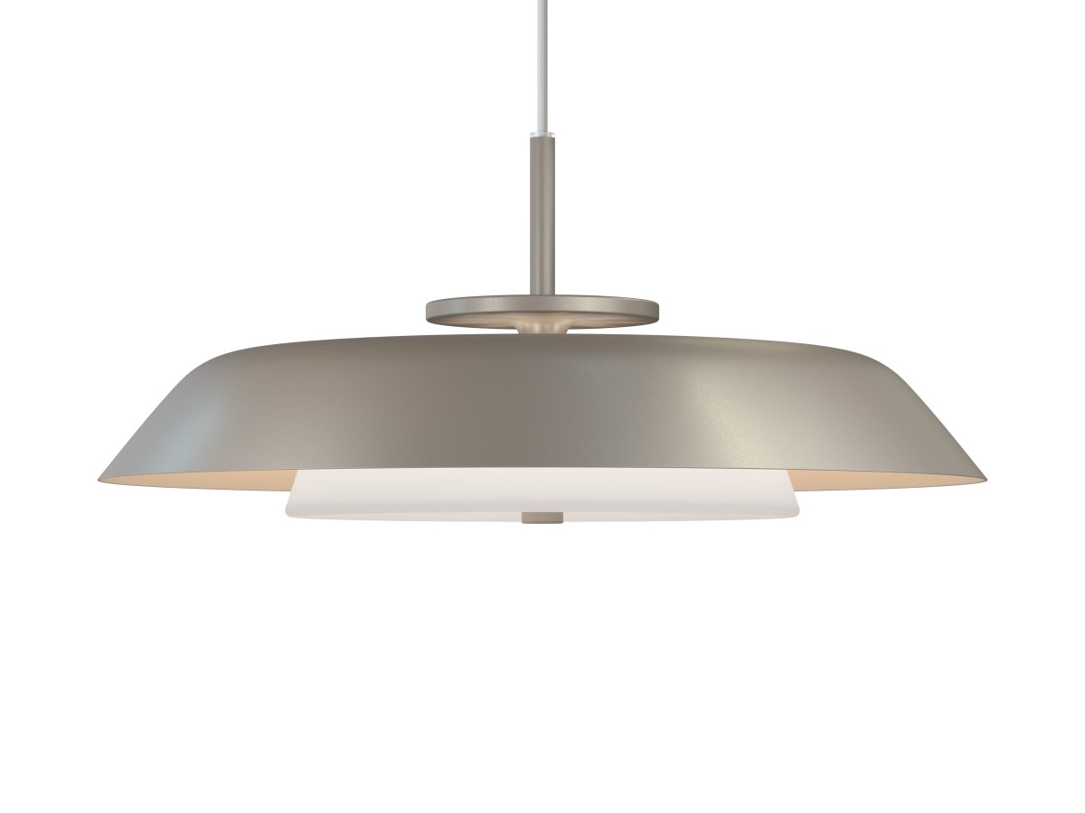 Horisont Ø43 Sekt hängelampe Von Belid - Inspiriert von der Geschichte Belids und der Küstenlage Varbergs, besticht diese Lampe durch ihr kontrastreiches und zugleich harmonisches Design.