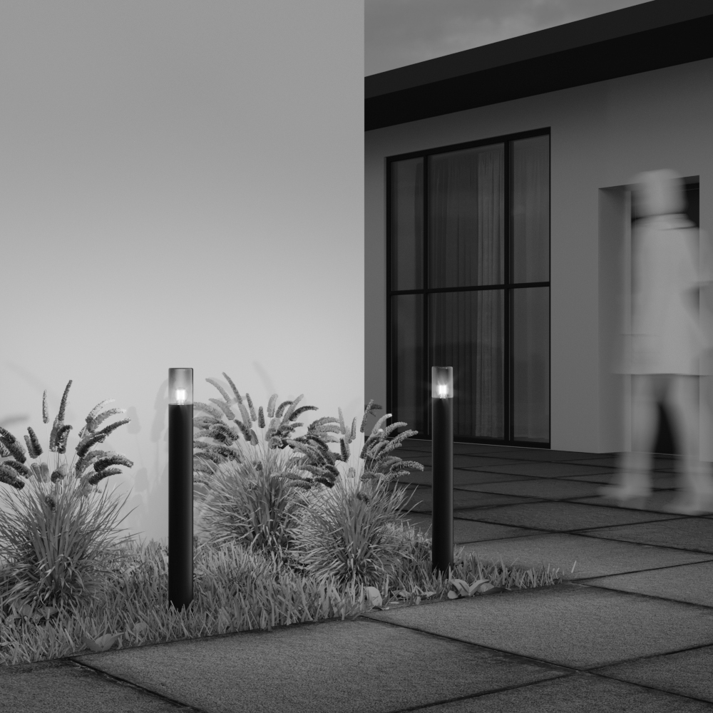 Amas 80cm Graphit pollarleuchten Von Maytoni - Der getönte Schirm sorgt für ein anspruchsvolles Design und verbreitet ein gedämpftes, geheimnisvolles Licht, das die Atmosphäre in jedem beleuchteten Bereich verbessert.