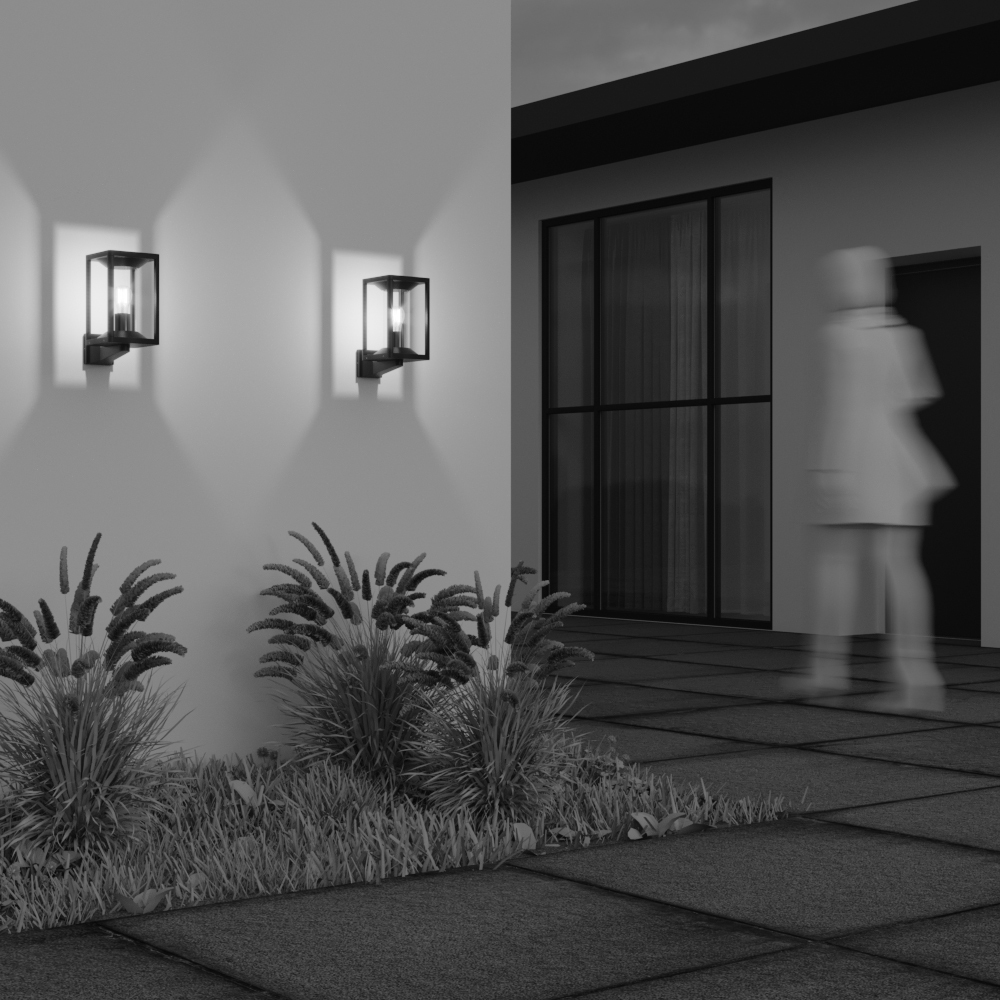 Cell Graphit außenlampe Von Maytoni - Mit seinem offenen Design und dem robusten Metallrahmen verbreitet es ein warmes und einladendes Licht, das sich perfekt für Innen- und Außenbereiche eignet.