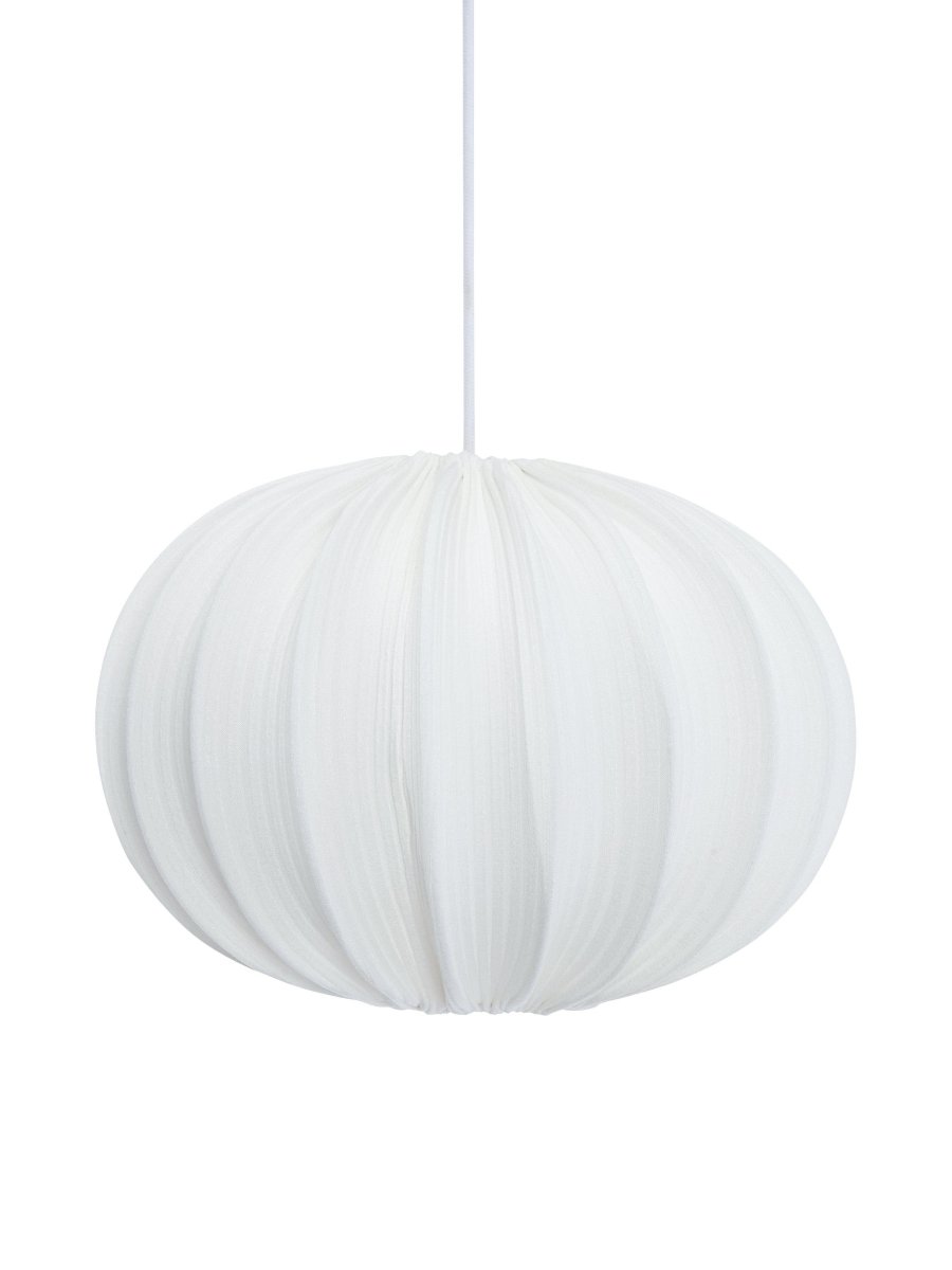 Hilma Lampenschirm Ø40 Exkl. Aufhängung Cremefarben hängelampe Von PR Home - Die gerippte Struktur sorgt f&uuml;r ein sch&ouml;nes Leuchten, wenn die Lampe eingeschaltet ist.