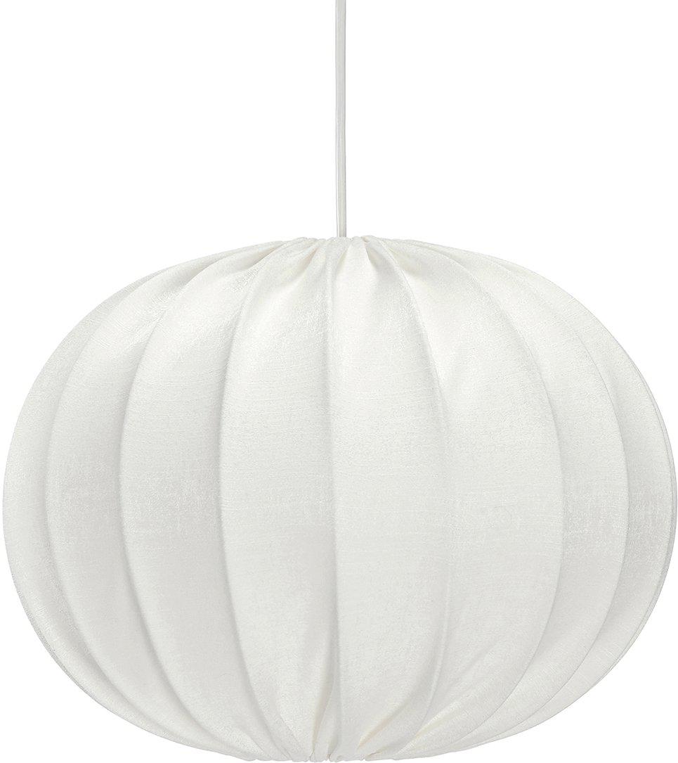 Zoombild von Hilma Lampenschirm Ø40 Exkl. Aufhängung Weiß hängelampe Von PR Home - Hilma-Deckenlampe aus gl&auml;nzendem Stoff mit einer Struktur, die einen sch&ouml;nen Glanz verleiht.