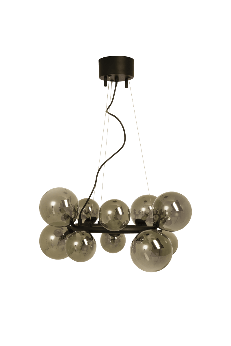 Molekyl Ø50 Rauchgrau hängelampe Von Aneta Lighting - Sein modernes und einzigartiges Design in Kombination mit hochwertigen Materialien macht es zur idealen Wahl f&uuml;r designbewusste Menschen &ndash; eine Lampe, die sowohl die Stimmung verbessert als auch ein Stil-Statement darstellt.