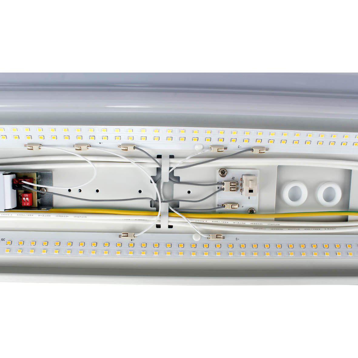 Liny Grab 3000/4000K 62cm Weiß Von Designlight - Dank Schutzart IP44 ist sie gegen Feststoffe und Spritzwasser gesch&uuml;tzt und eignet sich daher ideal f&uuml;r industrielle und gewerbliche Installationen.