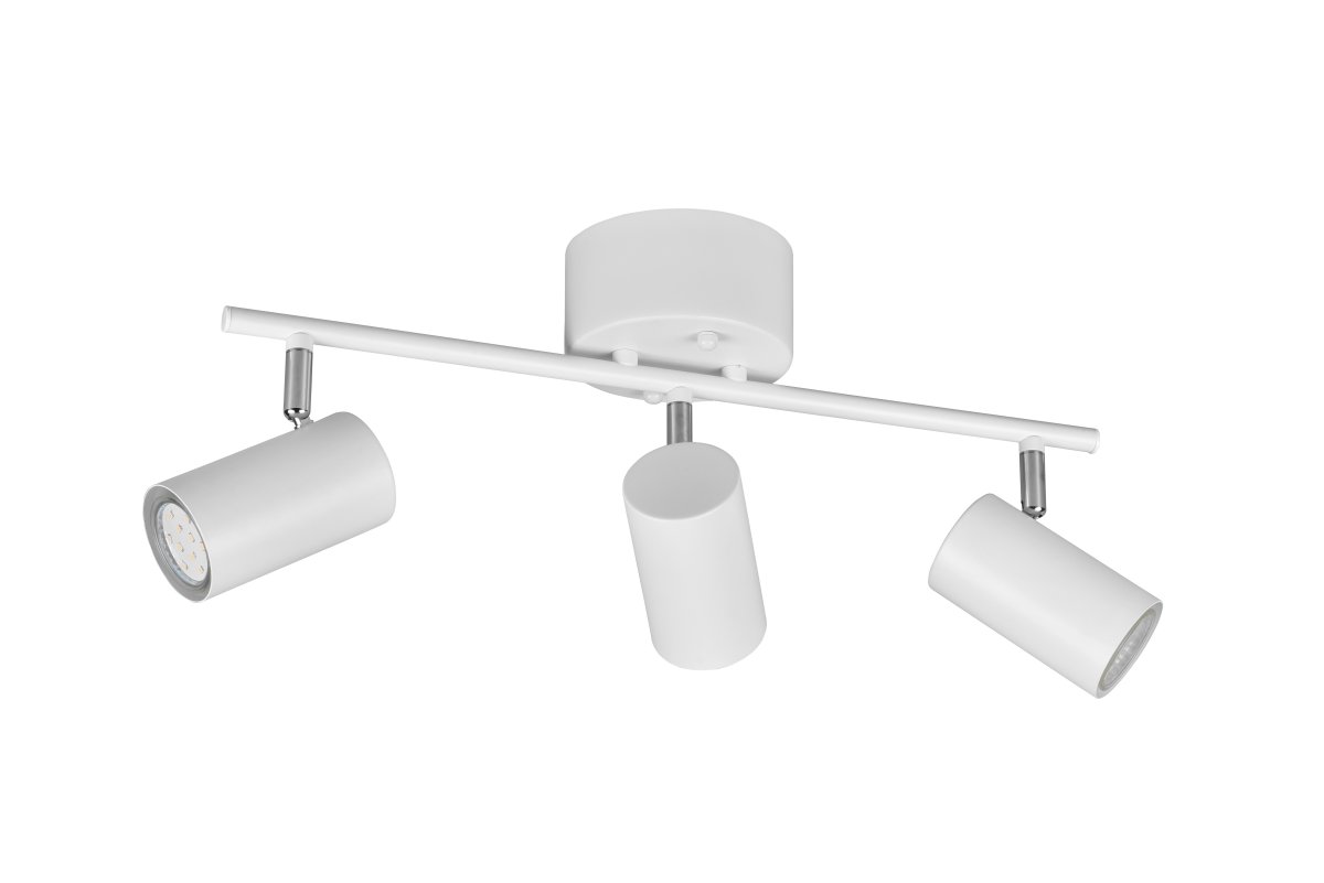 Marlina 3 Weiß spotlight Von Trio Lighting - Die moderne Deckenleuchte MARLEY mit 3 Lampen bietet individuelle Beleuchtung im Wohnzimmer oder Flur.