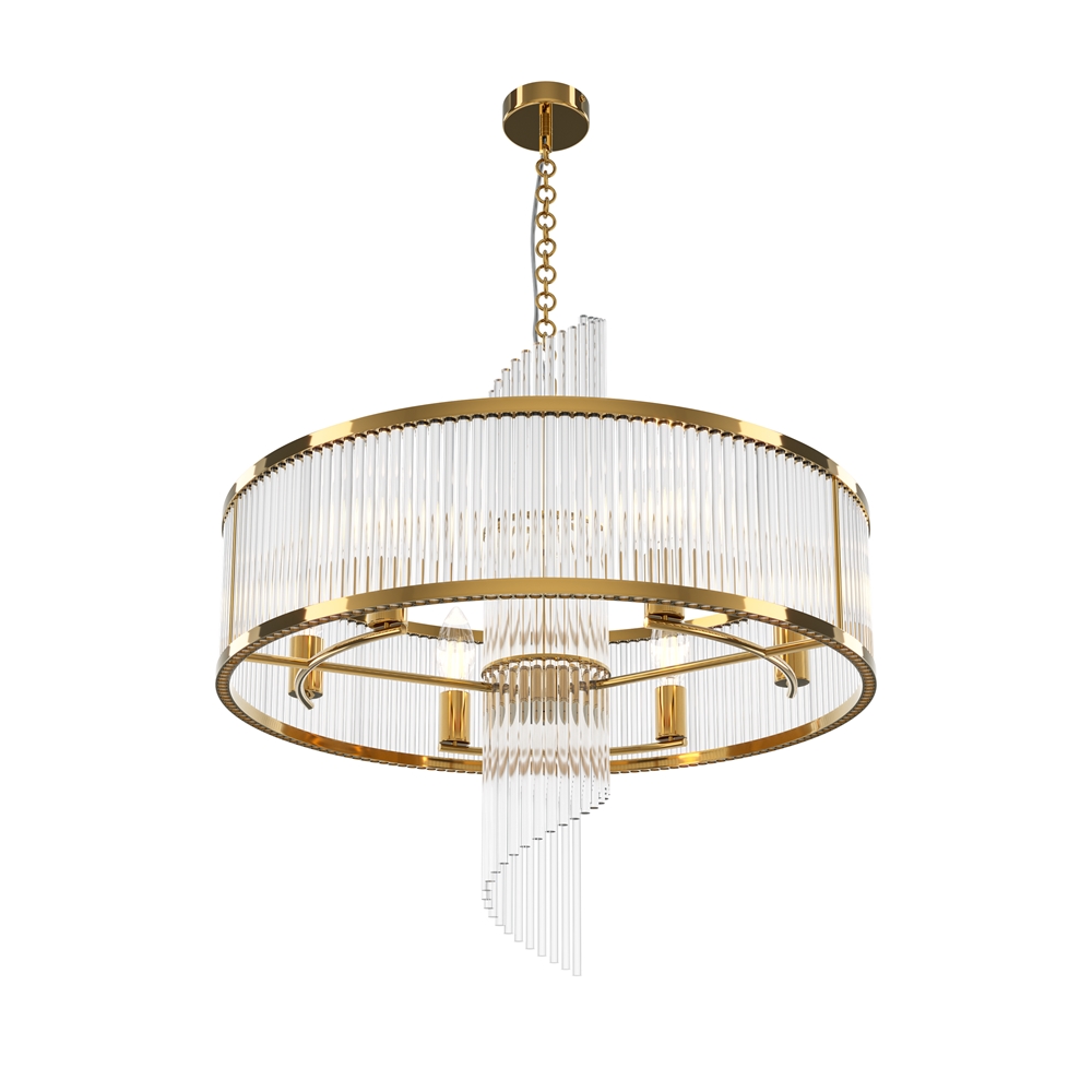 Frame Ø58 Gold hängelampe Von Maytoni - Die Prismen streuen das Licht auf eine sch&ouml;ne und effektive Weise, die die Atmosph&auml;re im Raum verbessert.