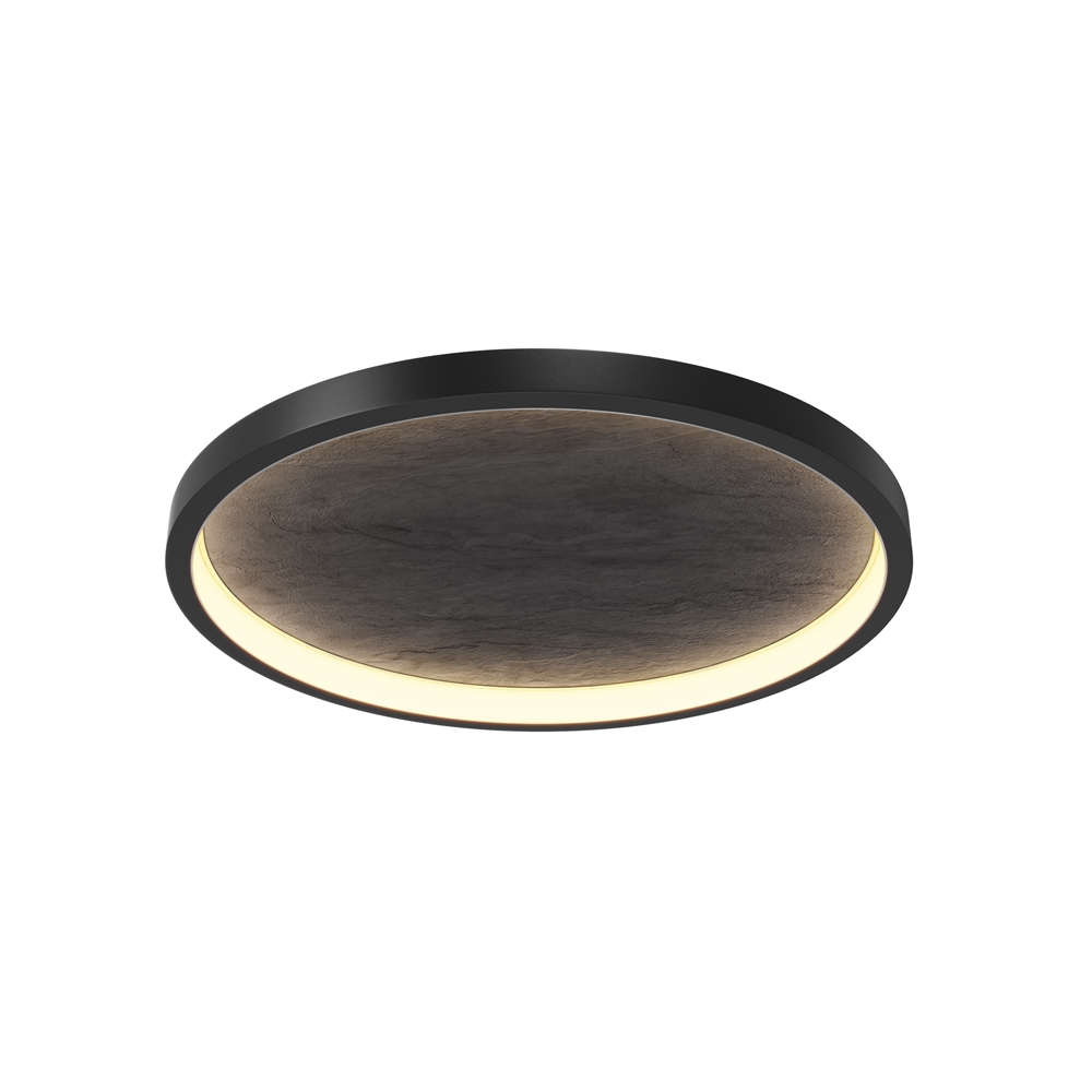 Orign Ø60 Schwarz deckenleuchte Von Maytoni - Orign ist eine Deckenleuchte aus Metall mit einer eleganten Steinimitation in der Mitte, die einen nat&uuml;rlichen und exklusiven Eindruck vermittelt.