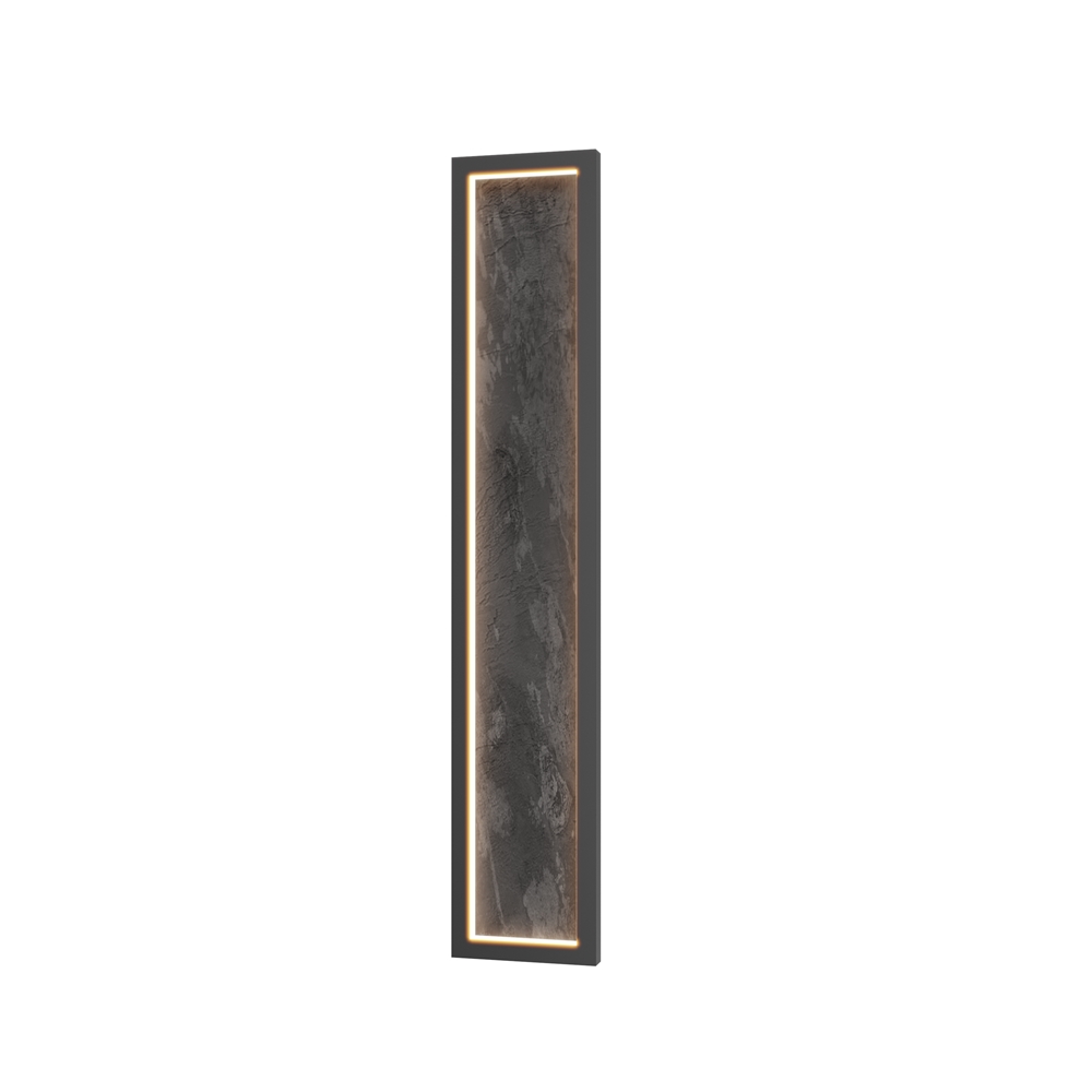 Orign 80cm Schwarz wandlampe Von Maytoni - Orign ist eine Wandleuchte aus Metall mit einer eleganten Steinimitation in der Mitte, die einen nat&uuml;rlichen und exklusiven Eindruck vermittelt.