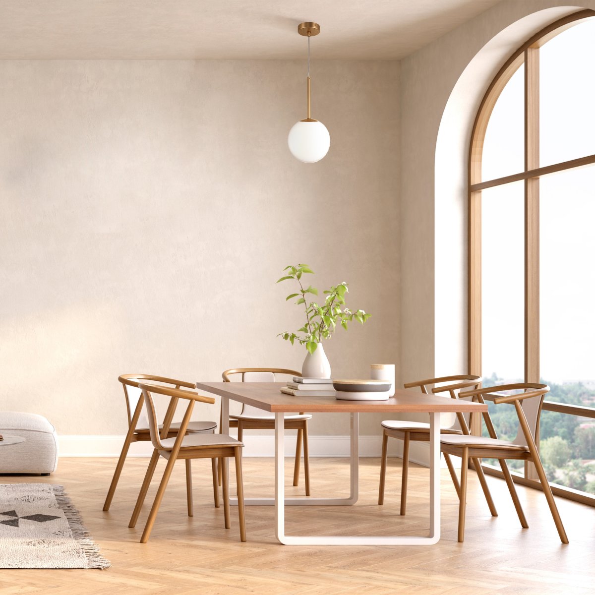 Basic form Ø18 Gold hängelampe Von Maytoni - Mit ihrer weichen Opalglaskugel und einem schlanken Metallgehäuse in Goldoptik spendet die Lampe ein schönes und angenehmes Licht, das sowohl in moderne als auch in klassische Einrichtungsstile perfekt passt.