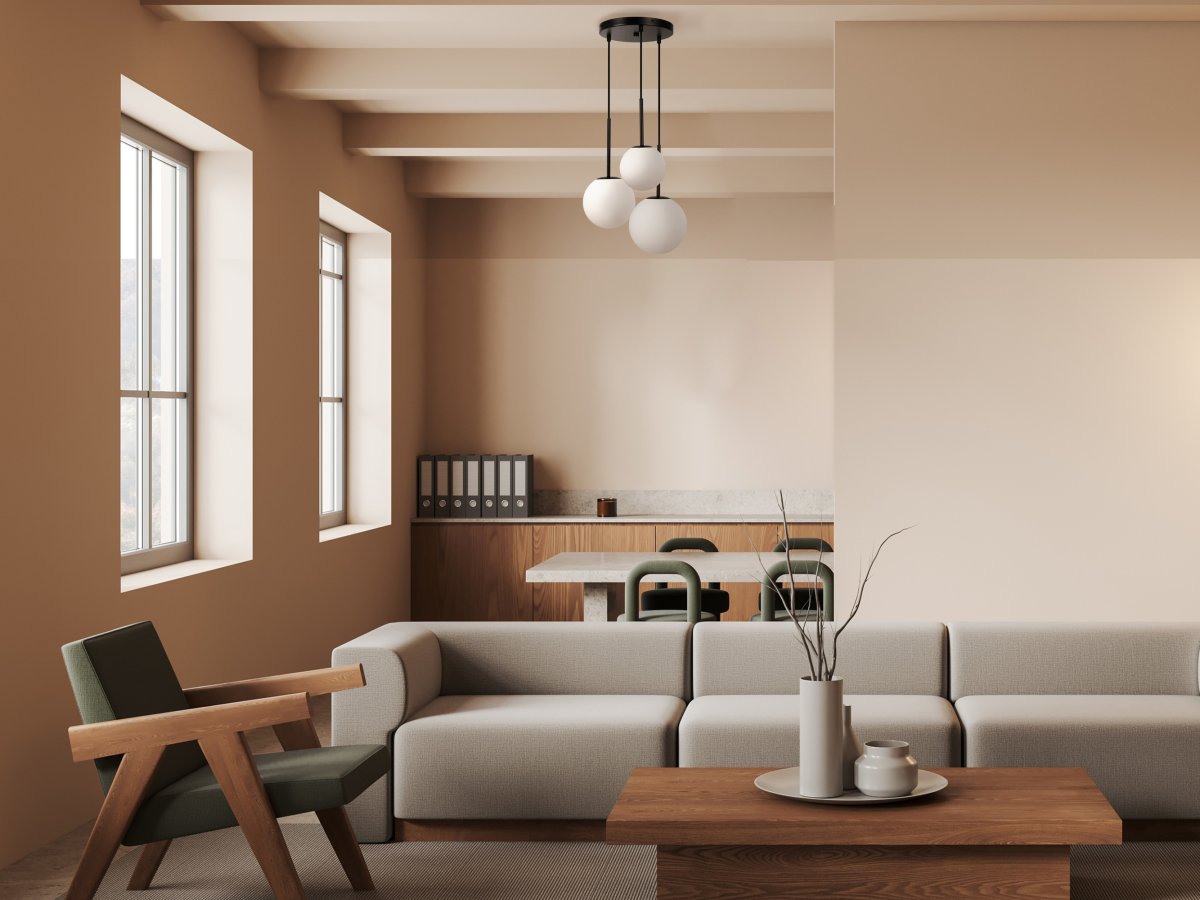Basic form Ø40 Schwarz hängelampe Von Maytoni - Das hängende Design der Lampe sorgt für ein weiches und gleichmäßiges Licht, das die Atmosphäre verbessert und eine angenehme Stimmung erzeugt.