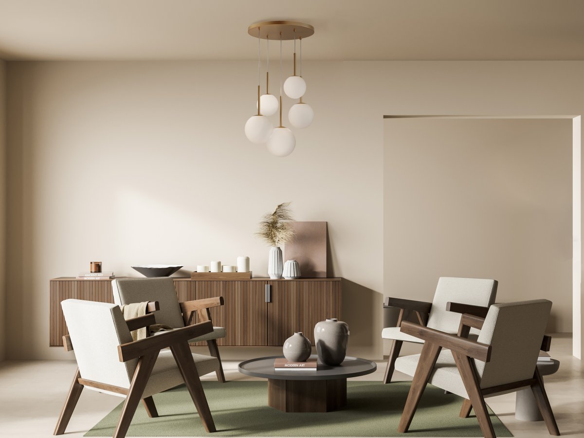 Basic form Ø58 Gold hängelampe Von Maytoni - Das hängende Design der Lampe sorgt für ein weiches und gleichmäßiges Licht, das die Atmosphäre verbessert und eine angenehme Stimmung erzeugt.