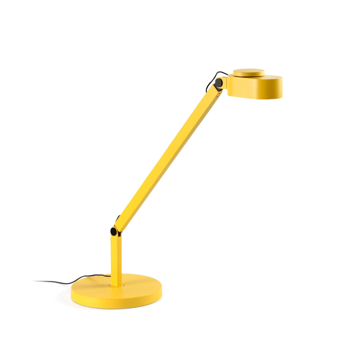 Inviting 86cm Gelb schreibtischlampe Von Faro Barcelona - Durch Aufschieben des oberen Rings und Hin- und Herbewegen des Kopfes regulieren Sie die Helligkeit, durch Drehen ver&auml;ndern Sie die Farbtemperatur.
