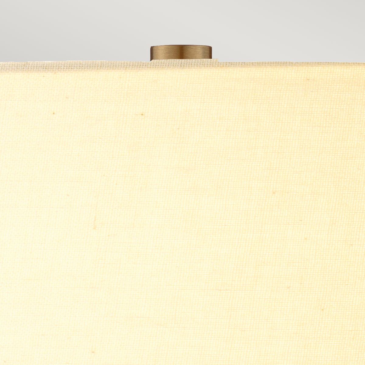 Job 70cm Bronze/Weiß tischlampe Von Elstead Lighting - Levereras med en kr&auml;mf&auml;rgad cylinderformad lampsk&auml;rm i silkeliknande textil.