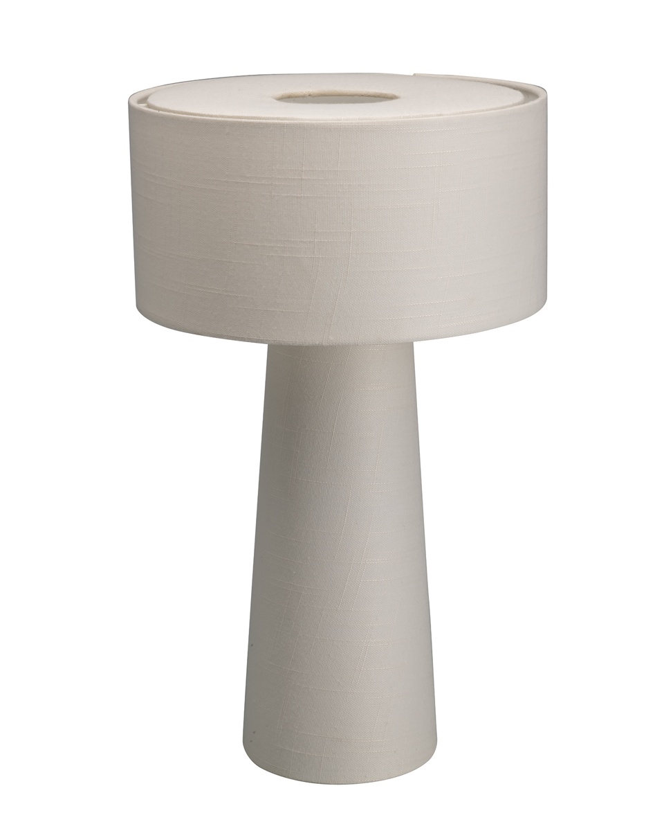Linum 50cm Weiß tischlampe Von By Rydéns - Linum ist eine stilvolle und dekorative Tischleuchte aus wei&szlig;em Leinen, die Ihrem Zuhause eine sanfte und harmonische Note verleiht.