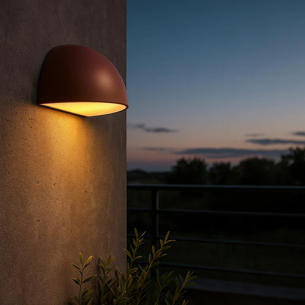 Karlskrona Rost außenlampe Von Nordic Lighting - Platzieren Sie sie am Eingang, auf der Terrasse oder mehrere in einer Reihe entlang der Fassade.