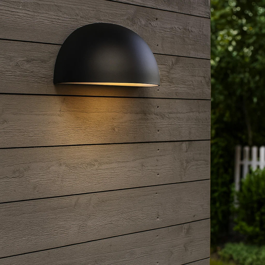 Karlskrona Schwarz außenlampe Von Nordic Lighting - Sie eignet sich am besten f&uuml;r den Eingang, auf der Terrasse oder in einer Reihe entlang der Fassade.