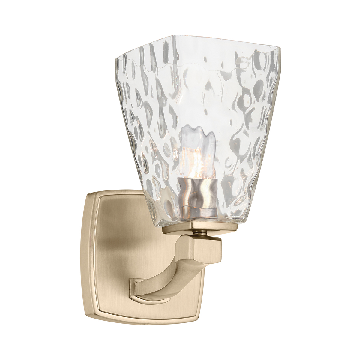 Marant 24cm Bronze badezimmerlampe Von Elstead Lighting - Die Leuchte ist aus Metall gefertigt, mit einer champagnerfarbenen Bronzeoberfl&auml;che versehen und verf&uuml;gt &uuml;ber einen robusten, sanft geschwungenen Arm.