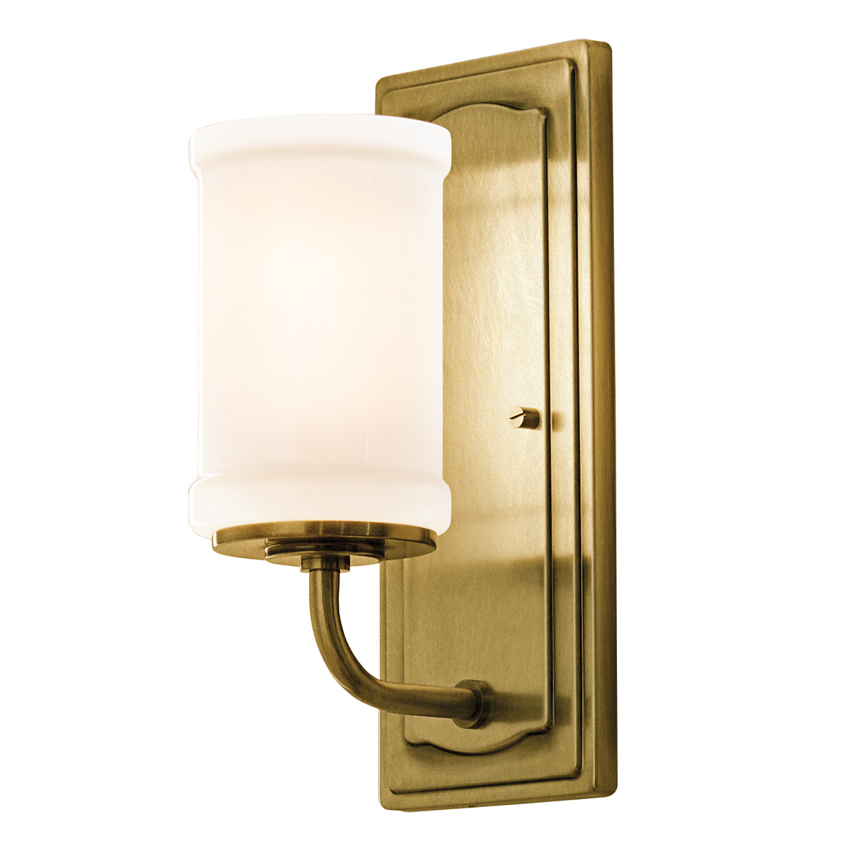 Vetivene 30cm Messing badezimmerlampe Von Elstead Lighting - Vetivene kann mit dem Glas nach oben oder unten montiert werden, was Flexibilit&auml;t bietet und sie beispielsweise perfekt f&uuml;r den Badezimmerspiegel macht.