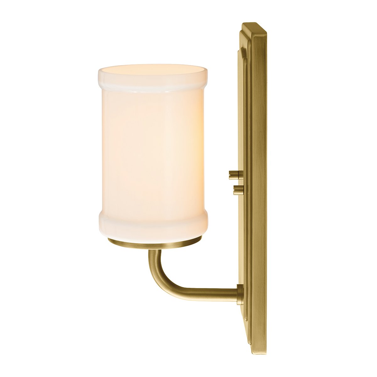 Vetivene 30cm Messing badezimmerlampe Von Elstead Lighting - Vetivene kann mit dem Glas nach oben oder unten montiert werden, was Flexibilit&auml;t bietet und sie beispielsweise perfekt f&uuml;r den Badezimmerspiegel macht.