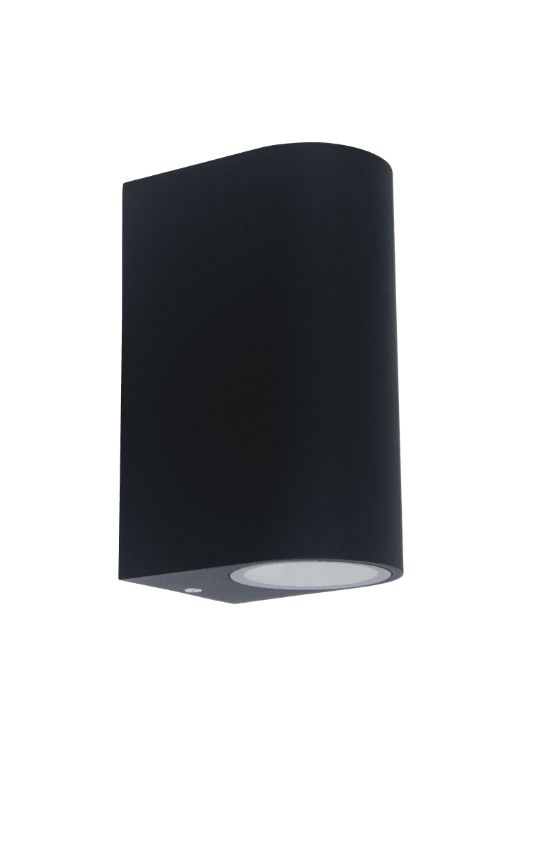 Tor duo Schwarz außenlampe Von Lampan - Lampan lyser fint ner och upp p&aring; v&auml;ggen och skapar en h&auml;rlig atmosf&auml;r.