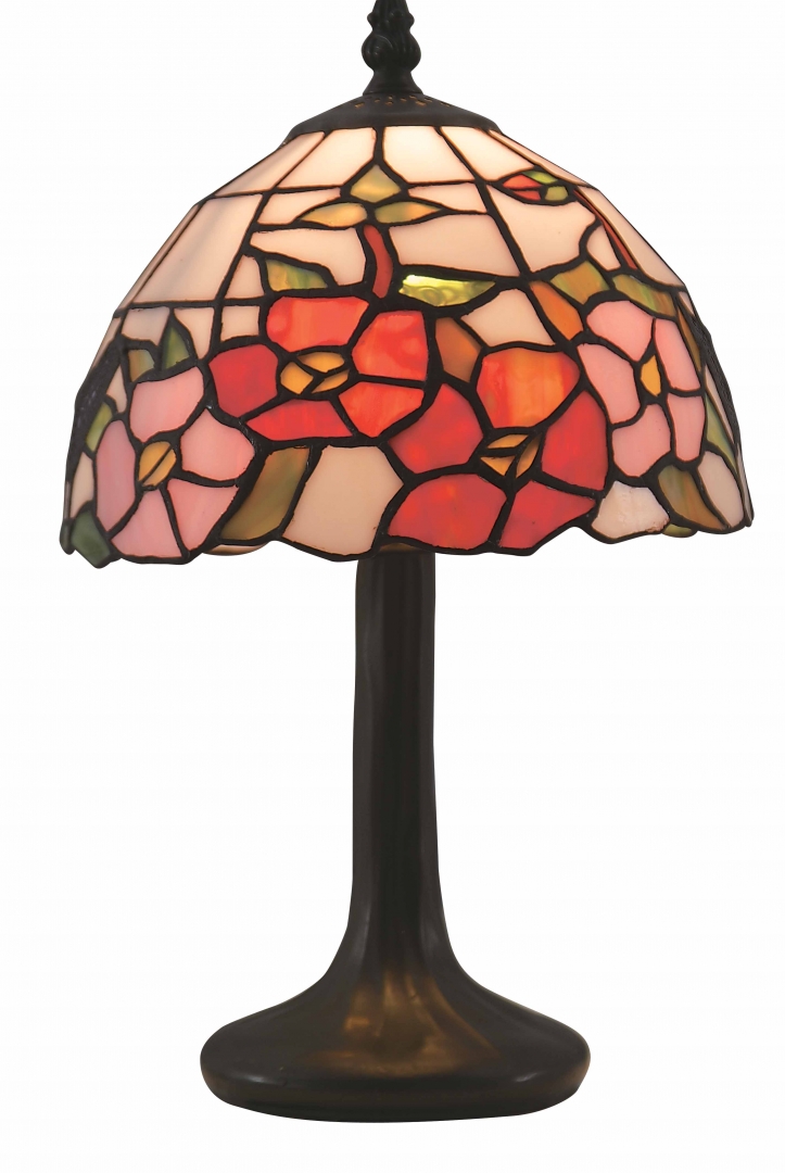Zoombild von Sommar 34cm Mehrfarbig Von Norrsken Design - Summer ist eine klassische Tiffany-Lampe mit einem wunderschönen Design mit Blumen in verschiedenen Farben.