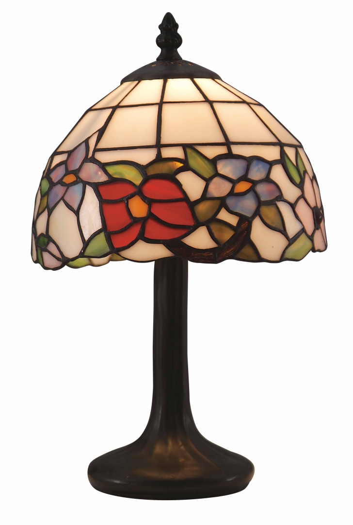 Våren 34cm Mehrfarbig Von Norrsken Design - Unsere Lampe ist eine klassische Tiffany-Lampe mit einem wunderschönen Design mit Blumen in verschiedenen Farben.