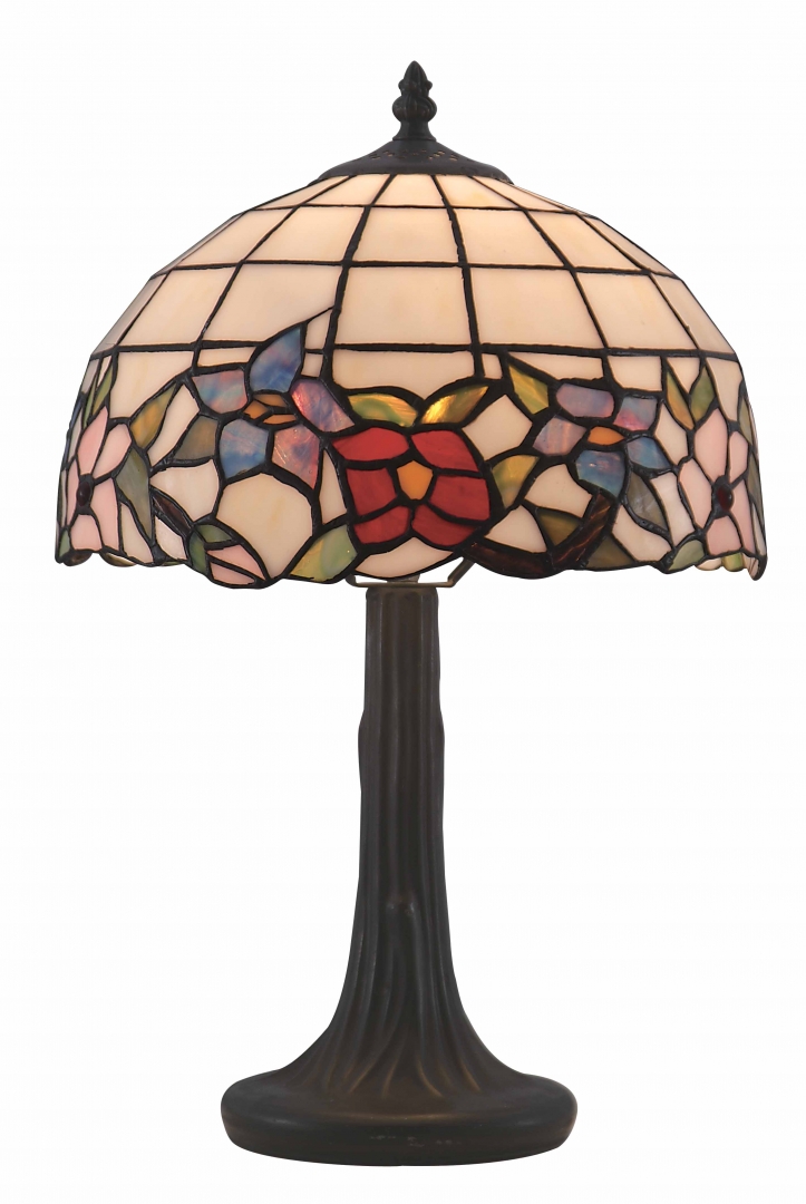 Våren 45cm Mehrfarbig Von Norrsken Design - Unsere Lampe ist eine klassische Tiffany-Lampe mit einem wunderschönen Design mit Blumen in verschiedenen Farben.