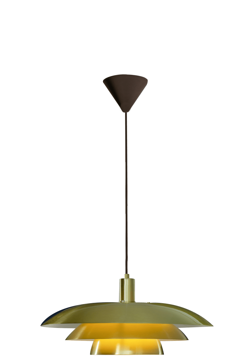 Epsilon Ø45 Mattes Messing hängelampe Von Aneta Lighting - Epsilon wird mit zwei dekorativen Ringen und Kn&ouml;pfen geliefert.