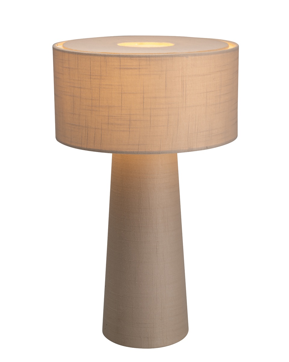 Linum 50cm Beige tischlampe Von By Rydéns - Linum ist eine stilvolle und dekorative Tischleuchte aus beigefarbenem Leinen, die Ihrem Zuhause eine sanfte und harmonische Note verleiht.