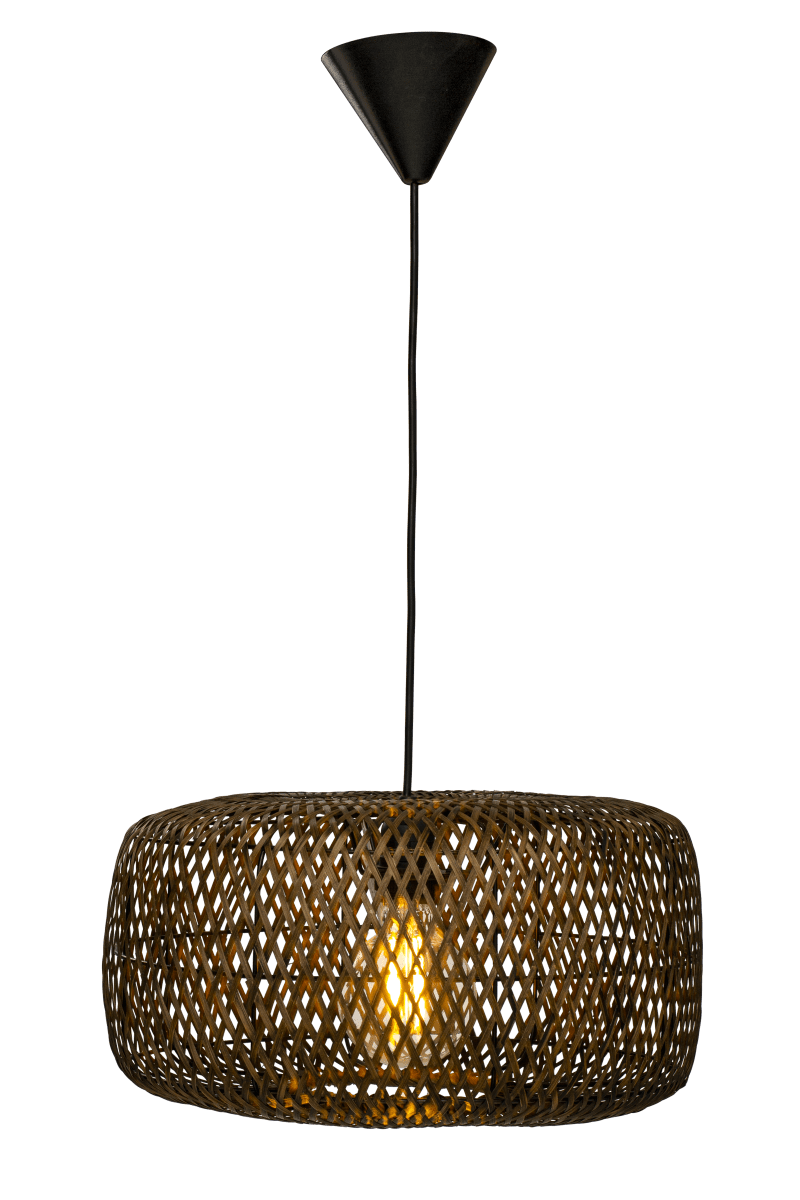 Savanna Ø40 Braun hängelampe Von Aneta Lighting - Die Savanna-Deckenlampe ist eine natürliche und erdige Lampe, die perfekt für das moderne, skandinavische Zuhause ist.