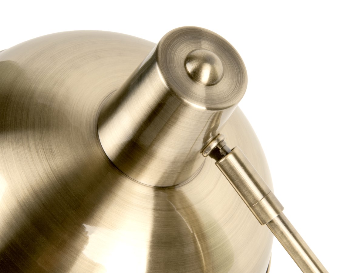 Hood 38cm Antikmessing schreibtischlampe Von Leitmotiv - Die Leuchte passt perfekt auf den Schreibtisch oder Nachttisch und ist sowohl praktischer Lichtspender als auch stilvolles Einrichtungselement.