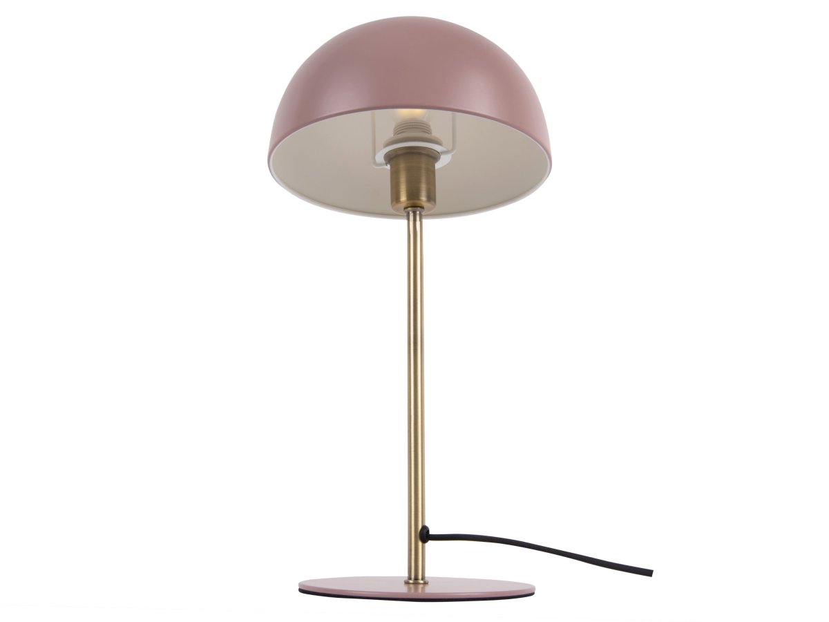 Bonnet 40cm Rosa tischlampe Von Leitmotiv - Der puderrosa Schirm und die eleganten Messingdetails verleihen ihr einen stilvollen und trendigen Look, w&auml;hrend die Leuchte ein warmes und angenehmes Licht verbreitet.