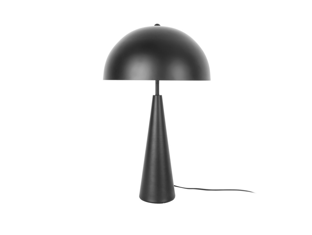 Sublime 50cm Schwarz tischlampe Von Leitmotiv - Die mattschwarze Oberfläche verleiht ihr einen modernen und eleganten Ausdruck, der sich in viele Einrichtungsstile einfügt.