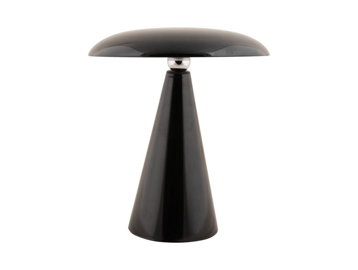 Phoebe LED 26cm Schwarz tragbare Von Leitmotiv - Die Lampe ist über die Touch-Taste auf dem Bildschirm in drei Stufen dimmbar und bietet nach vollständiger Aufladung bis zu 8 Stunden Licht.