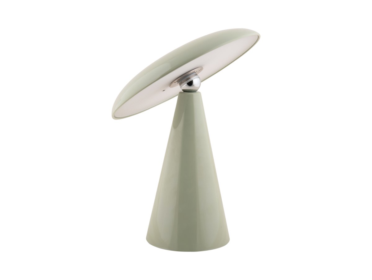 Phoebe LED 26cm Grün tragbare Von Leitmotiv - Die Leuchte ist über die Touch-Taste auf dem Bildschirm in drei Stufen dimmbar und bietet nach vollständiger Aufladung bis zu 8 Stunden Licht.