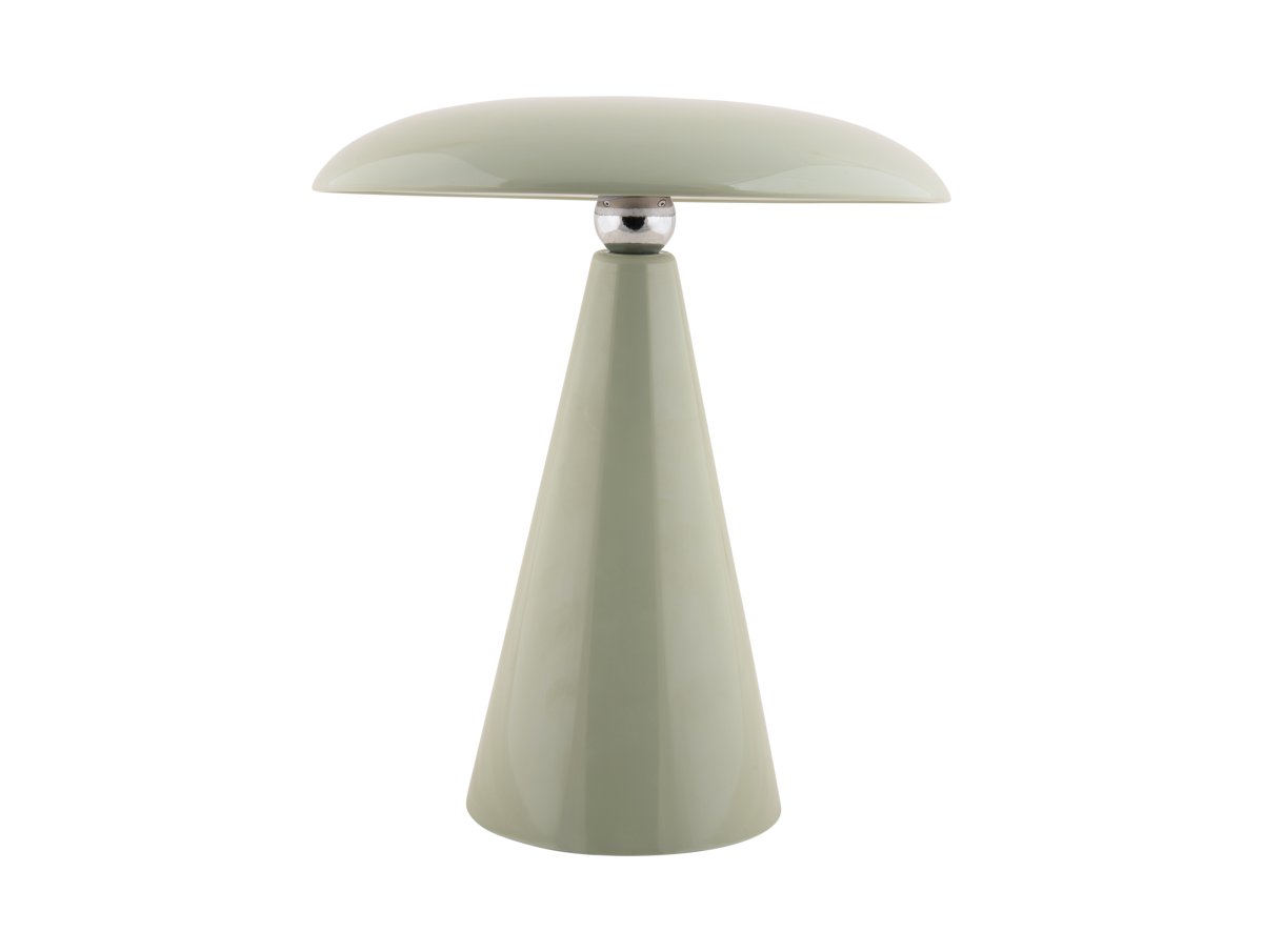 Phoebe LED 26cm Grün tragbare Von Leitmotiv - Die Leuchte ist über die Touch-Taste auf dem Bildschirm in drei Stufen dimmbar und bietet nach vollständiger Aufladung bis zu 8 Stunden Licht.