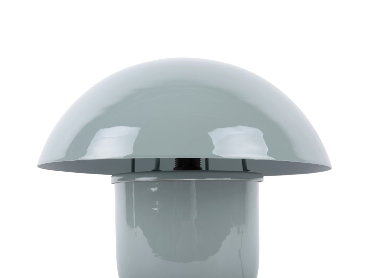 Mushroom 25cm Blau tischlampe Von Leitmotiv - Die Kuppel der Leuchte erzeugt blendfreies Licht und lenkt es nach unten, wodurch eine angenehme und stimmungsvolle Beleuchtung entsteht.