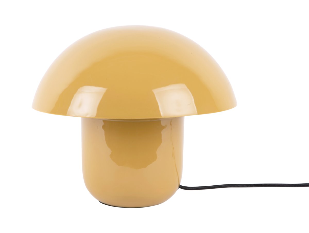 Mushroom 25cm Gelb tischlampe Von Leitmotiv - Die Kuppel der Leuchte erzeugt blendfreies Licht und lenkt es nach unten, wodurch eine angenehme und stimmungsvolle Beleuchtung entsteht.