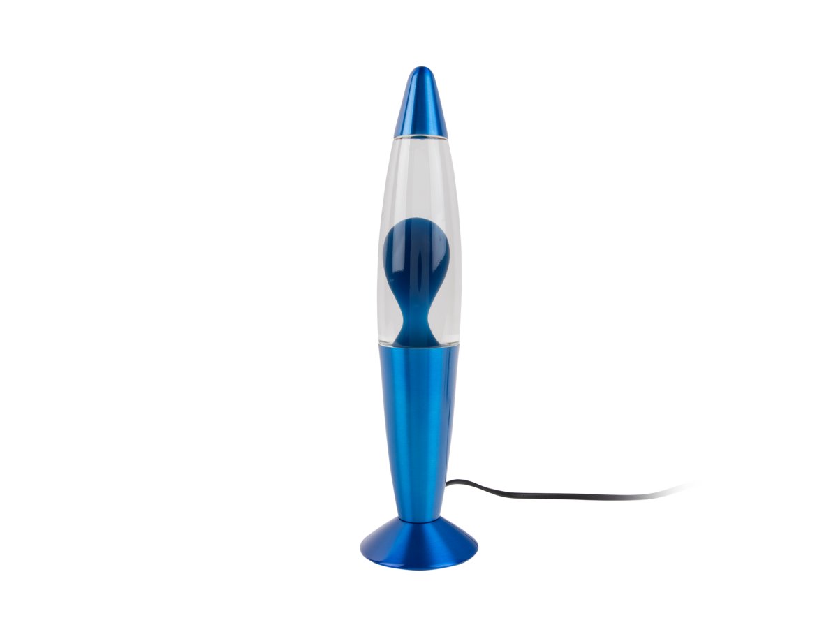 Rocket 35cm Blau kinderlampe Von Leitmotiv - Die Kombination aus Metall und Glas in klarem Blau ergibt ein harmonisches und ausdrucksstarkes Gesamtbild.