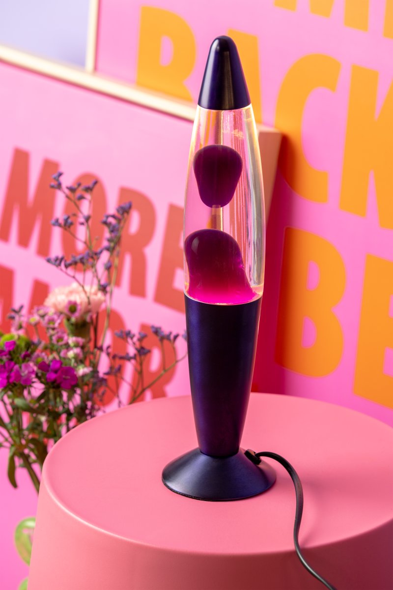 Rocket 35cm Lila kinderlampe Von Leitmotiv - Die Kombination aus Metall und Glas in dunklem Lila ergibt ein harmonisches und ausdrucksstarkes Gesamtbild.