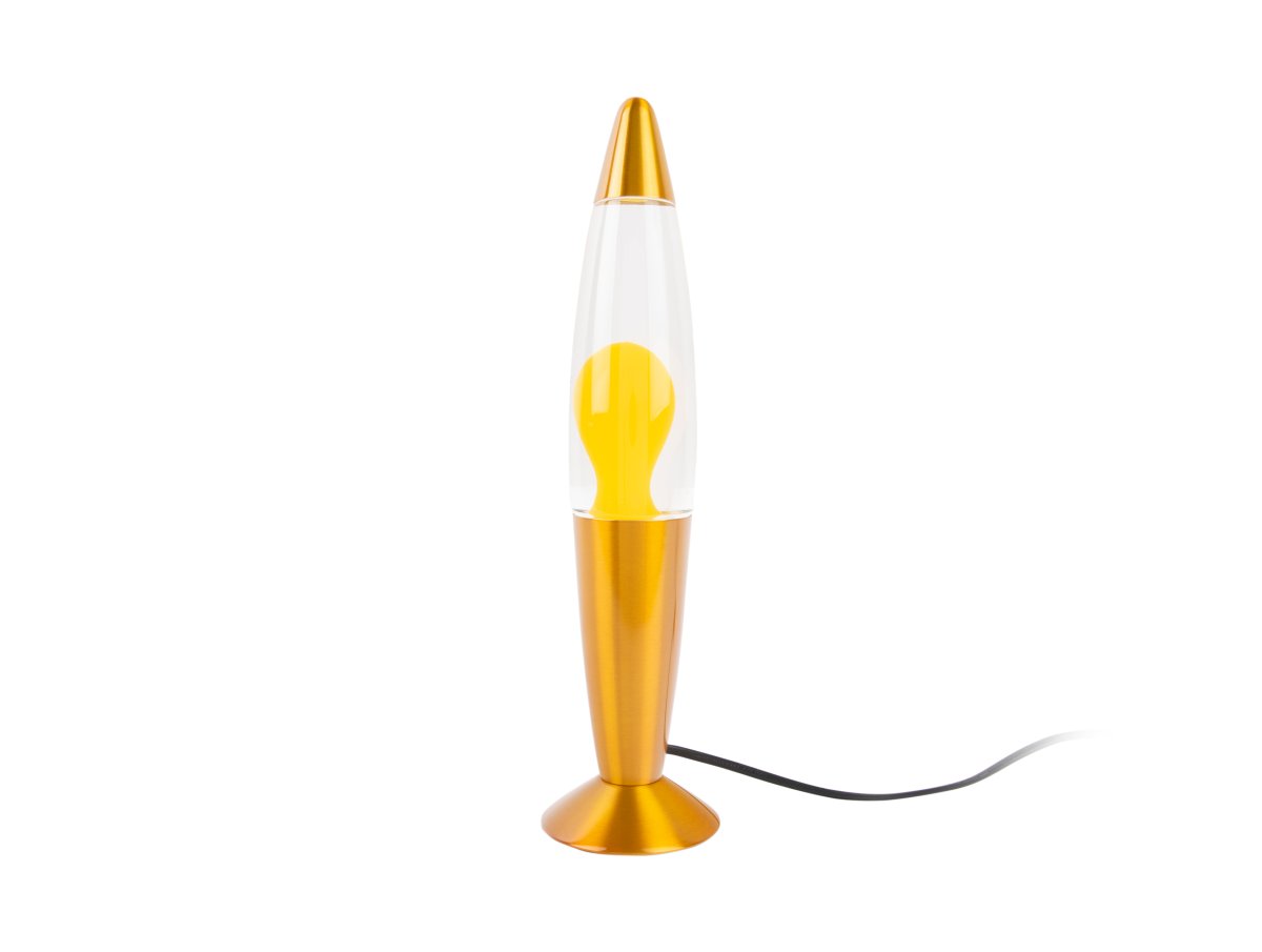Rocket 35cm Gelb kinderlampe Von Leitmotiv - Die Raketen-Lavalampe ist ein verspieltes und auff&auml;lliges Deko-Element, das alle Blicke auf sich zieht.